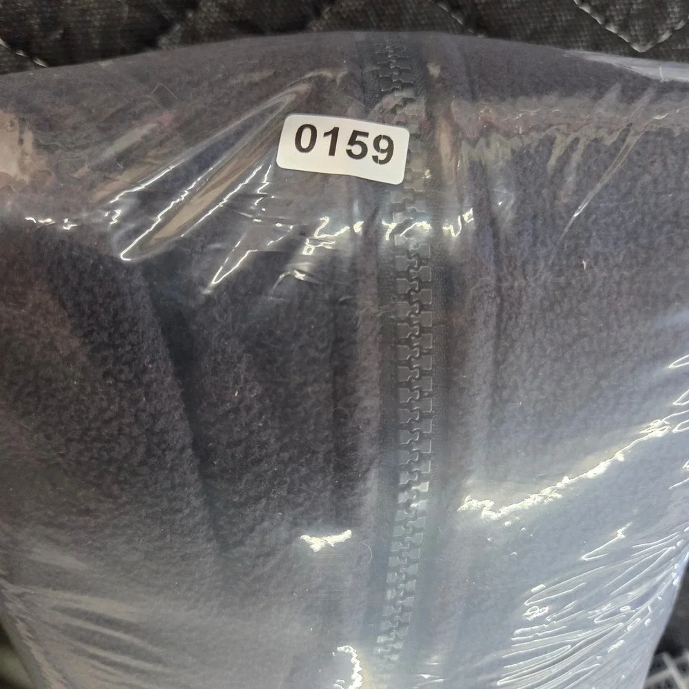 The North Face Mens Small Full Zip Fleece Jacket Black Mock Neck 0159